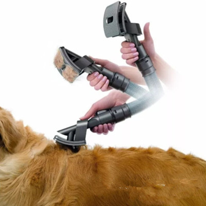 Pet Grooming Vacuum Brush Attachment - Deshedding Tool for Dogs & Cats