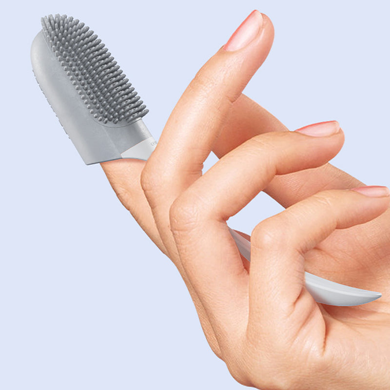 Silicone Finger Toothbrush for Dogs & Cats - 360° Soft Bristle Oral Care Brush