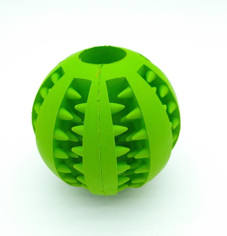 Slow Feeder Rubber Dog Ball - Treat Dispensing Chew Toy (5 cm / 7 cm)