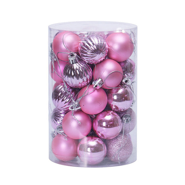 Christmas 34 Ball Set 4cm Ornaments | Xmas Holiday Decor