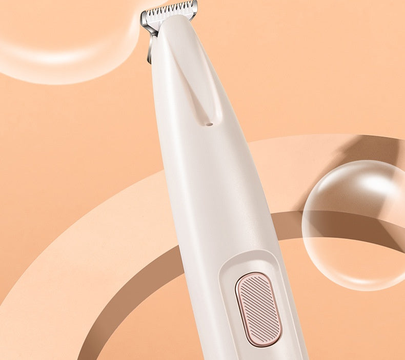 Waterproof Dog Paw Trimmer with LED - Pet Hair Clipper with Display & Wide Blade