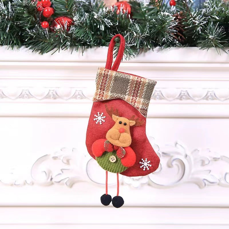 Christmas Decorations Stocking Pendant Gift Bag Hanging Piece