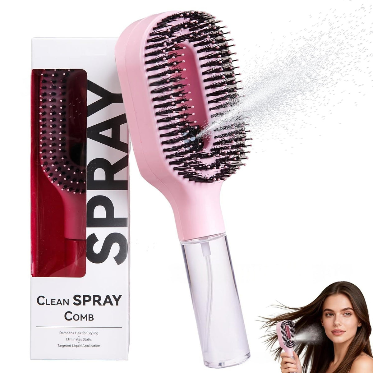 2-in-1 Sprayer Comb - Detangling Scalp Massage Brush