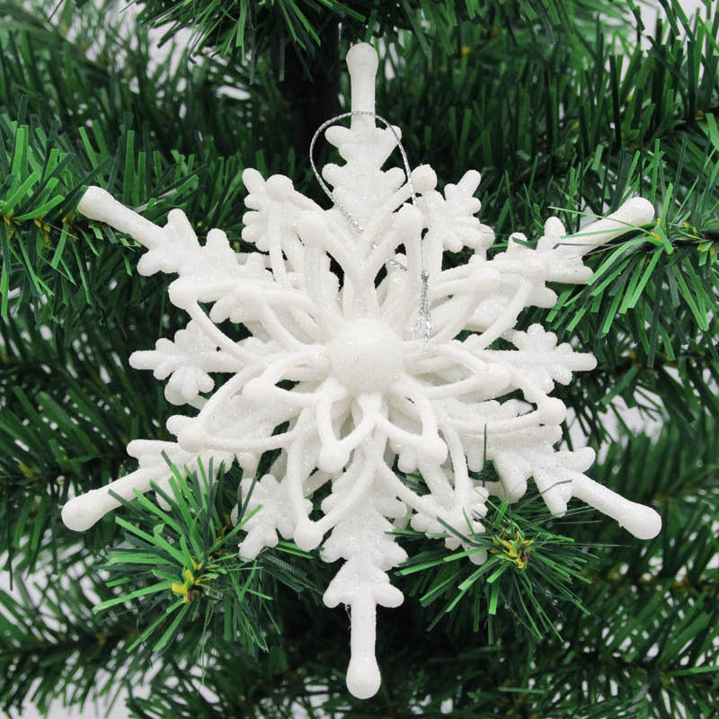 Christmas Snowflake Ornaments 3D Ice White DIY Crafts Hanging