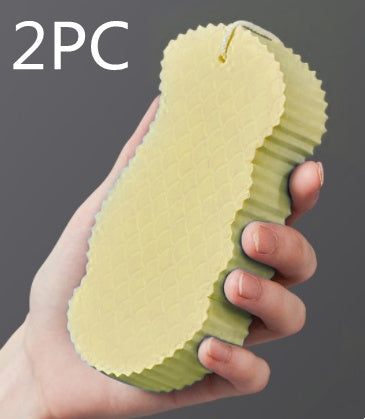 3D Fish Scale Body Scrub Sponge - Exfoliating Bath Sponge