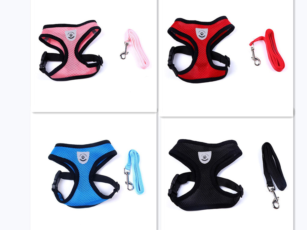 Pet Car Seat Belt Harness Set - Adjustable Dog Harness with Seat Belt Leash