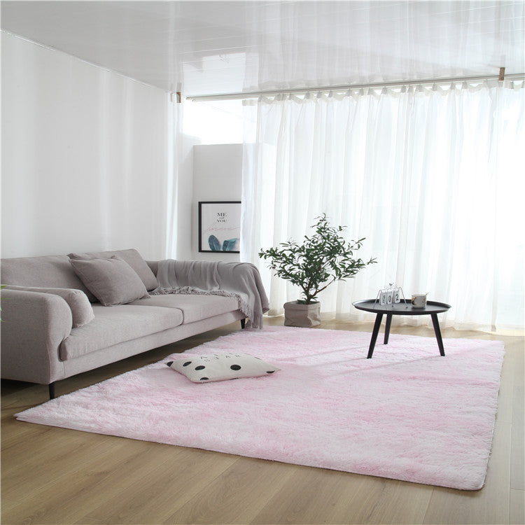 Tie-Dye Gradient Area Rug - Soft Bedroom & Living Room Carpet
