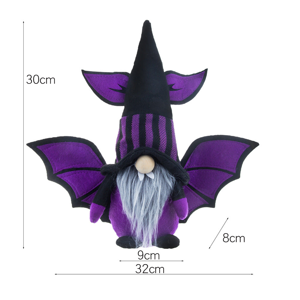 Christmas Halloween Decorations Bat Vampire Faceless Old Man