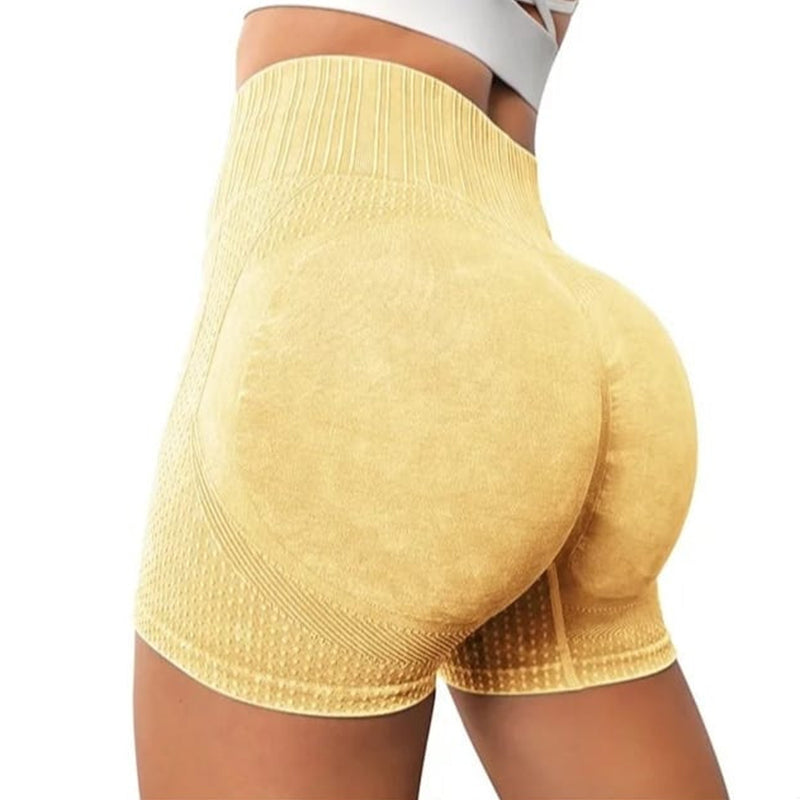 High-Waisted Hip-Lifting Fitness Pants Solid Color Quick-Drying Tight