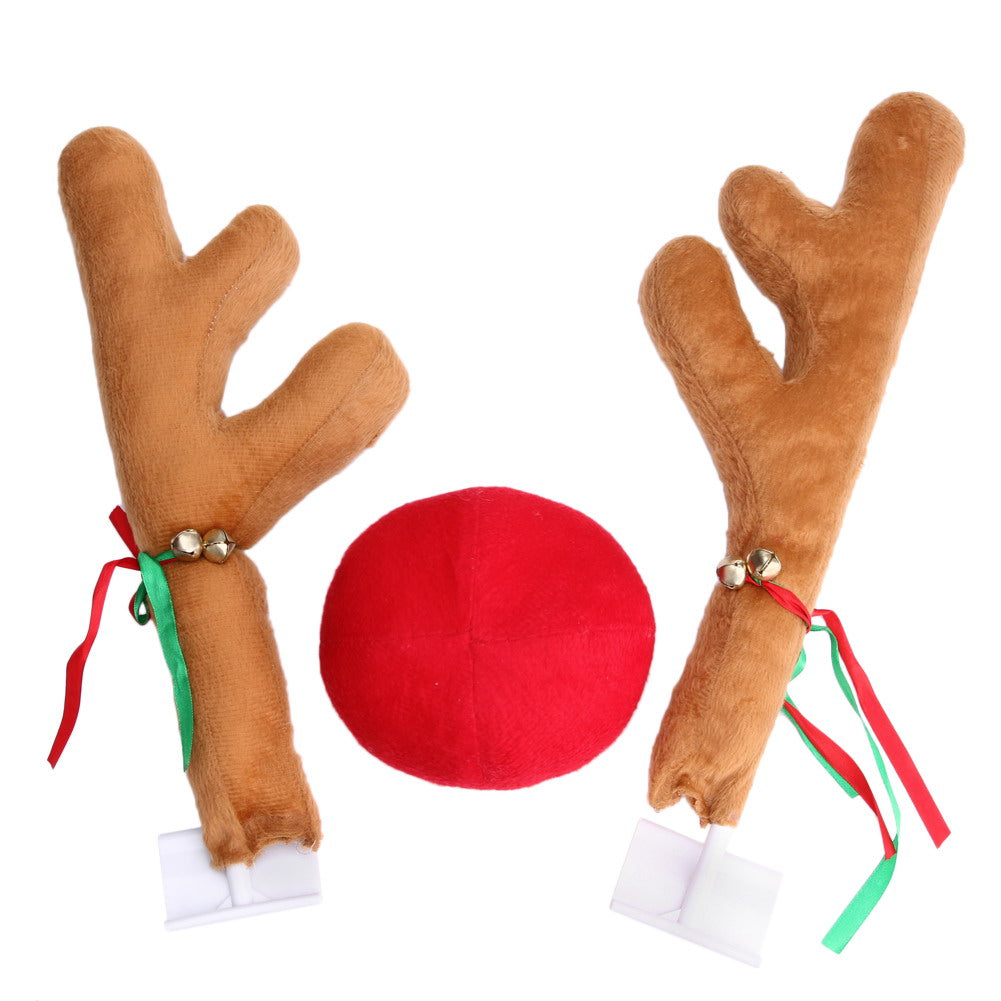 Christmas Car Decoration Antlers | Xmas Holiday Decor