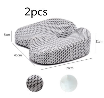 Slow Rebound Memory Foam Car Seat Cushion - Ergonomic Seat Pad