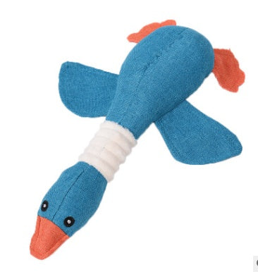 Squeaky Plush Dog Toys - Soft Animal Puzzle Chew Toys for Small & Medium Dogs