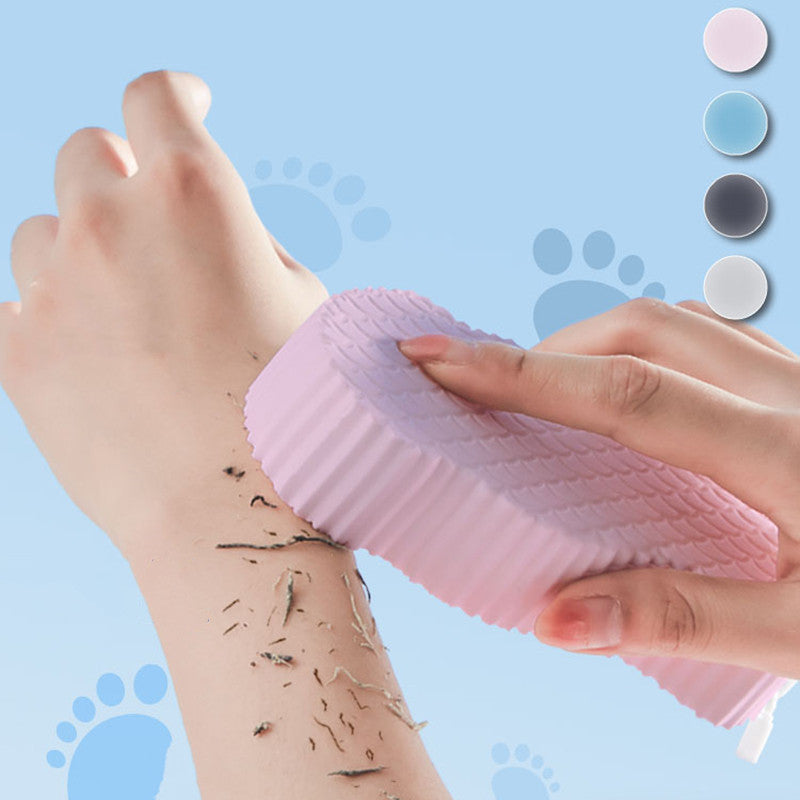 3D Fish Scale Body Scrub Sponge - Exfoliating Bath Sponge