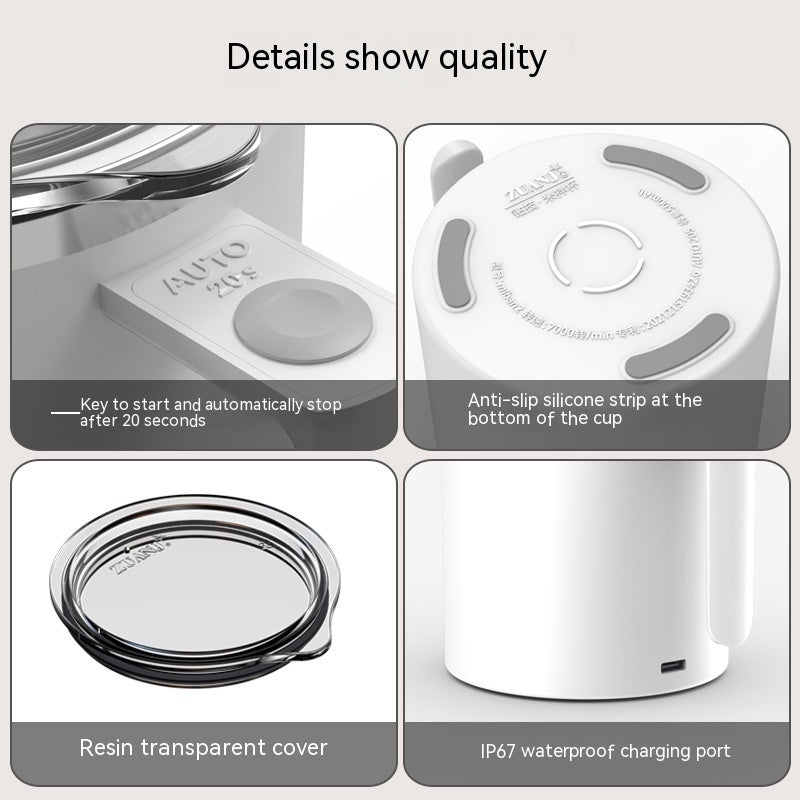 Portable Smart Magnetic Self-Mixing Mug - Automatic Stirring Cup