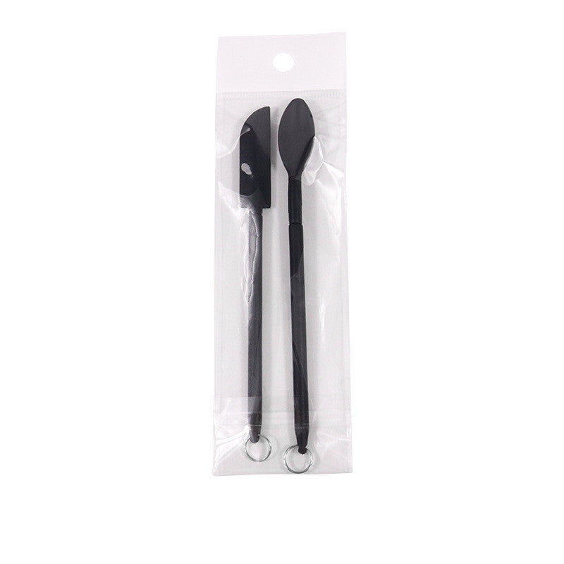 Mini Retractable Silicone Cosmetic Spatula - Beauty Bottle Scraper for Makeup & Skincare