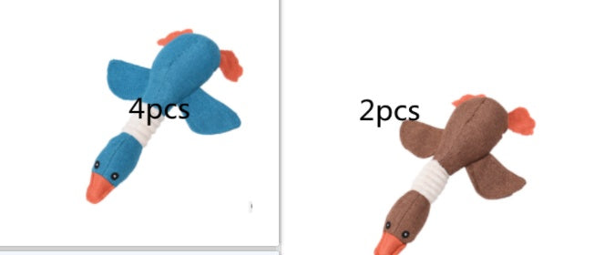 Squeaky Plush Dog Toys - Soft Animal Puzzle Chew Toys for Small & Medium Dogs