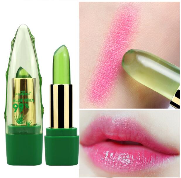 Aloe Vera Gel Color Changing Lipstick Gloss Moisturizer Anti-Drying