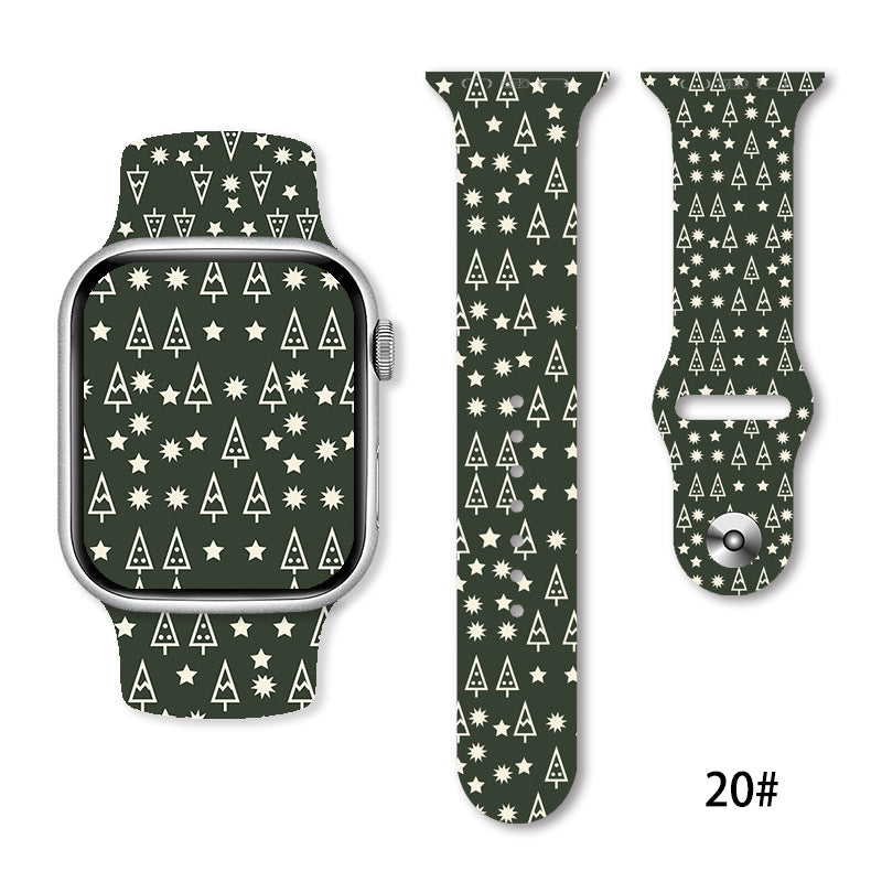 Christmas Silicone Strap Printing Suitable | Xmas Holiday Decor