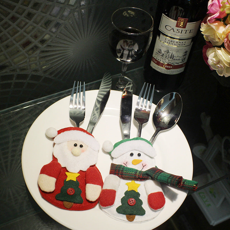 Christmas Knife and Fork Bag | Xmas Holiday Decor