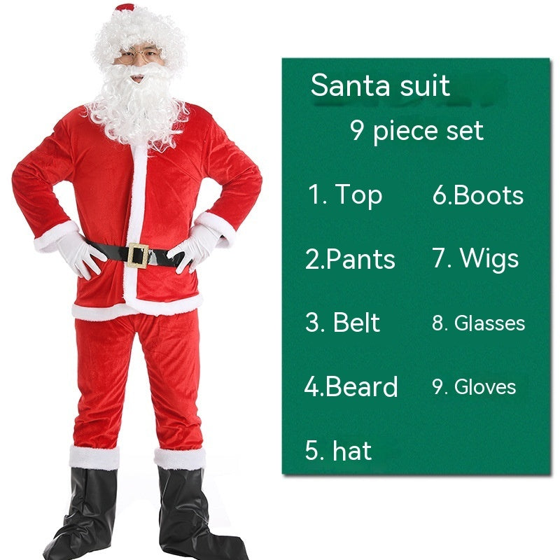 Christmas Costume Men's and Women's Clothing Full Set Performance | Holiday Gift