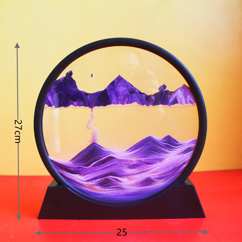 3D Dynamic Glass Art Decor - Creative Quicksand Hourglass Home Ornament Gift