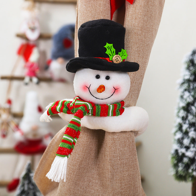 Christmas Decorations Forest Elderly Curtain Buckle | Xmas Holiday Decor