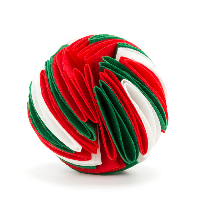 Foldable Dog Snuffle Ball - Treat Hiding IQ Training Toy for Dogs & Cats