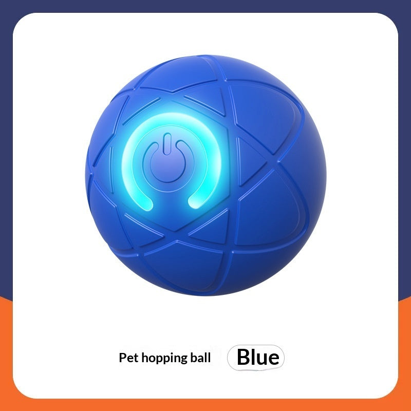 Automatic Jumping Dog Ball - Light-Up Interactive Bouncing Toy for Dogs