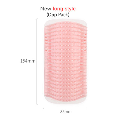 Cat Self-Grooming Corner Brush - Wall-Mounted Massage Comb for Cats