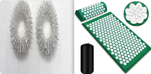 Acupressure Massage Mat & Pillow Set - Back Pain Relief