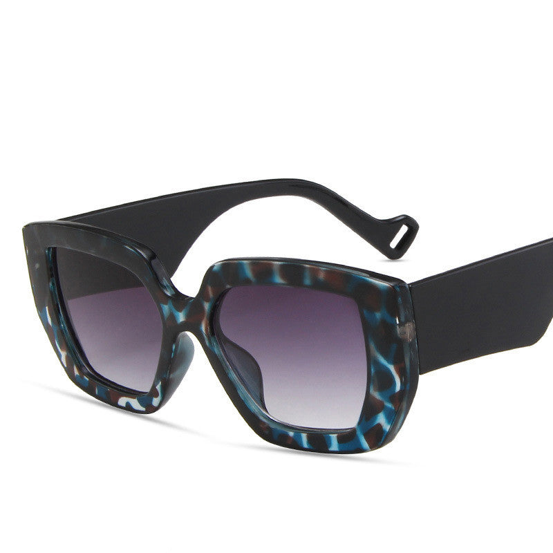 Side Sunglasses Personality Polygon Contrast Retro