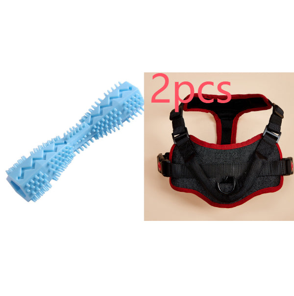 TPR Dog Chew Toy - Teeth Cleaning Toothbrush Stick for Puppies & Small Dogs