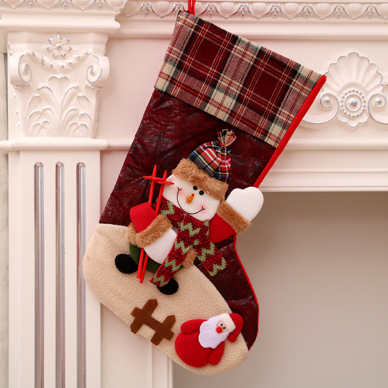 Christmas Decorations Santa Claus Socks Tree Pendant Gift Bag | Holiday Gift