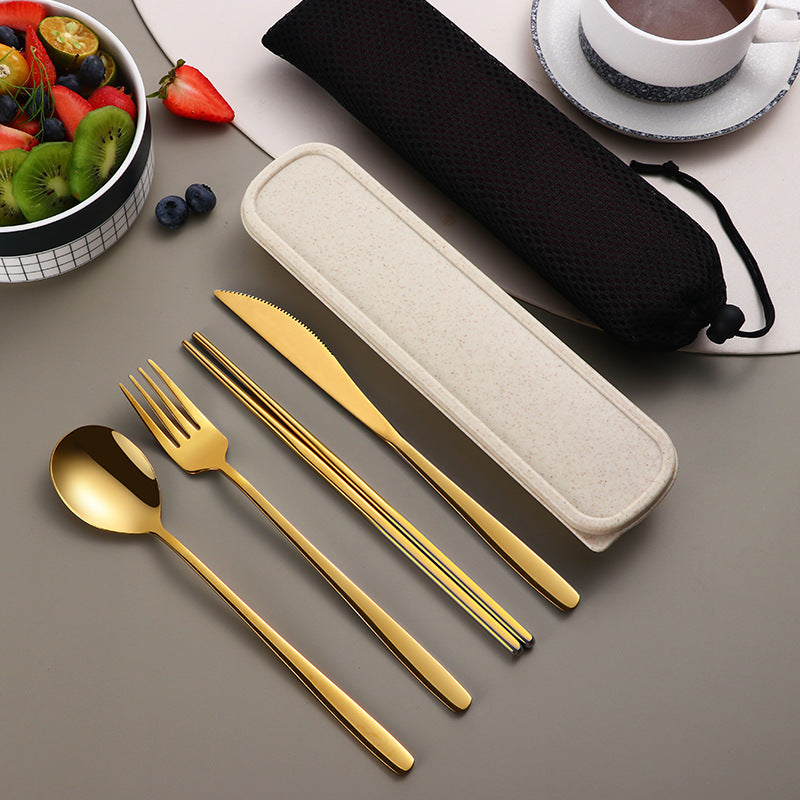304 Dinnerware Set Flatware Kitchen Accessories Camping Travel Sets