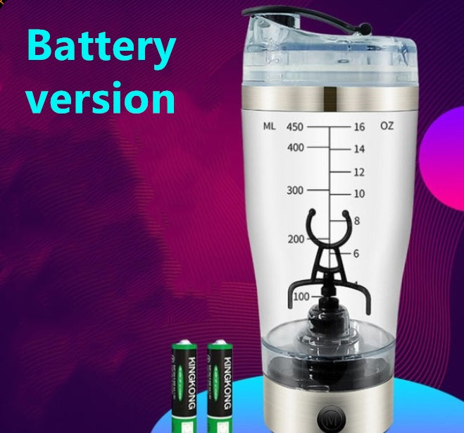 Electric Protein Shaker Bottle with Mixing Motor