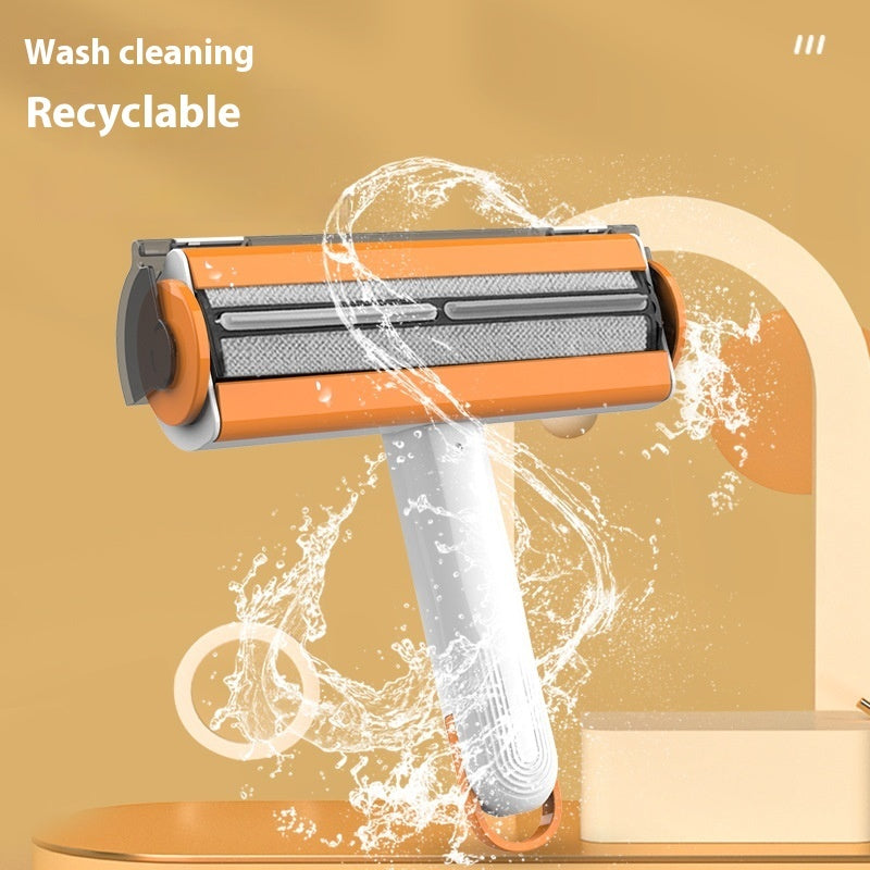 2-in-1 Reusable Pet Hair Remover Roller - Washable Lint Brush for Sofa & Clothes