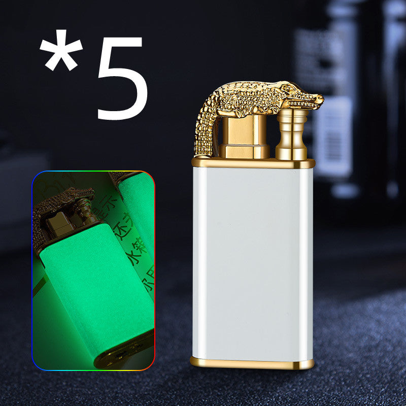 Crocodile and Dolphin Design Butane Lighter