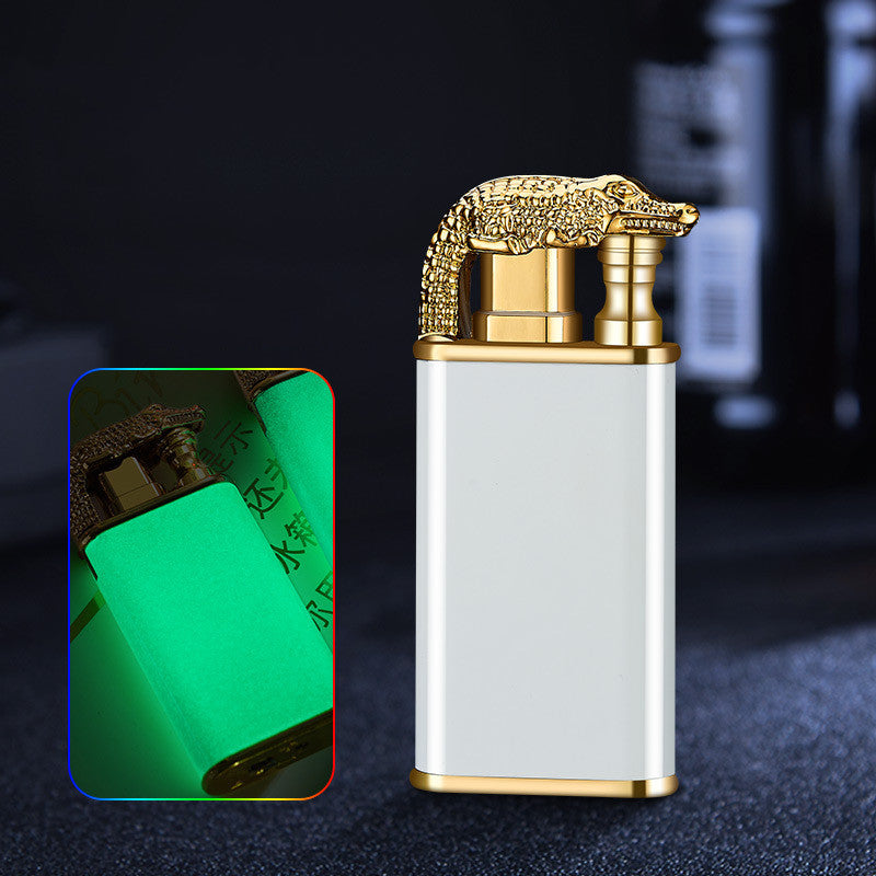 Crocodile and Dolphin Design Butane Lighter