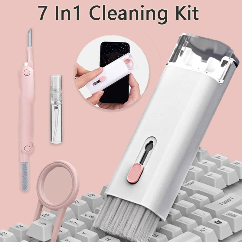 Keyboard and Earbud Cleaning Kit with Retractable Brush