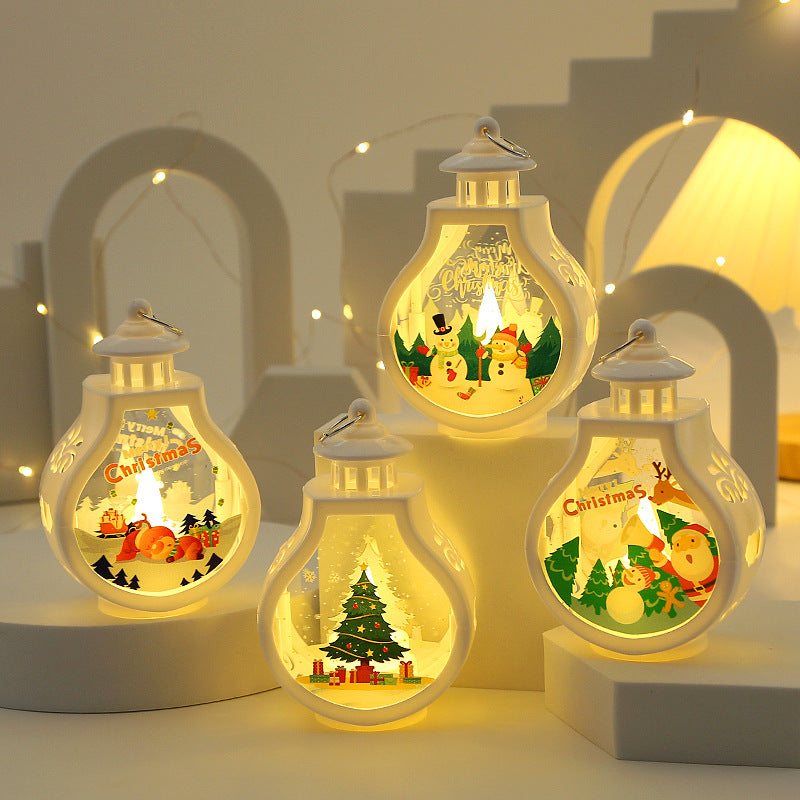 Christmas Candle Lamp Romantic Ornaments | Xmas Holiday Decor