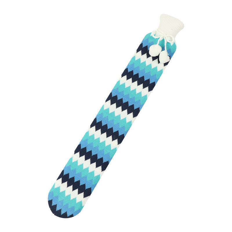 2L Cute Hot Water Bottle with Cover - Portable Belly & Hand Warmer