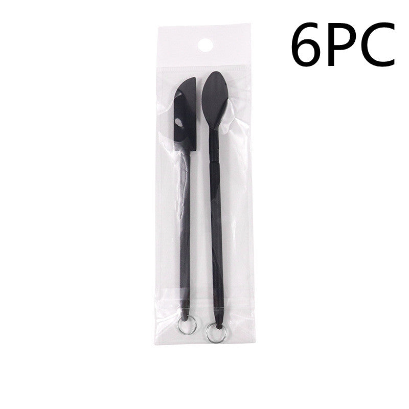 Mini Retractable Silicone Cosmetic Spatula - Beauty Bottle Scraper for Makeup & Skincare