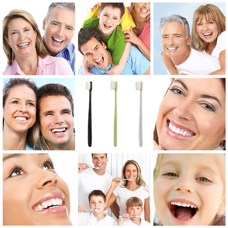 Ultra-Fine Super Soft Bristle Toothbrush - Gentle Gum Care