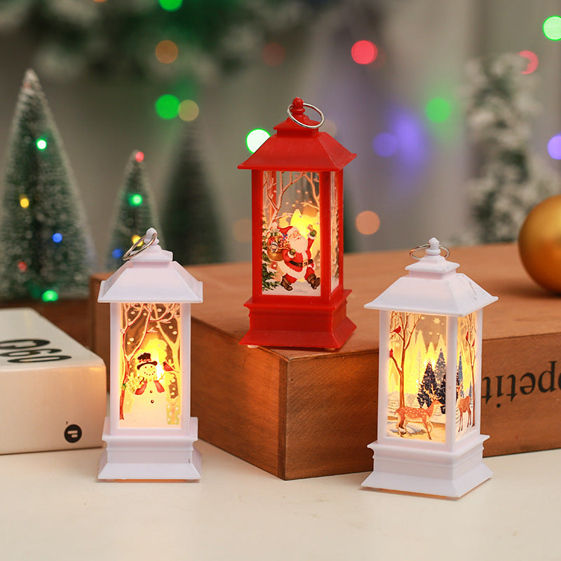 Christmas Decorations Flame Candlestick Lamp | Xmas Holiday Decor