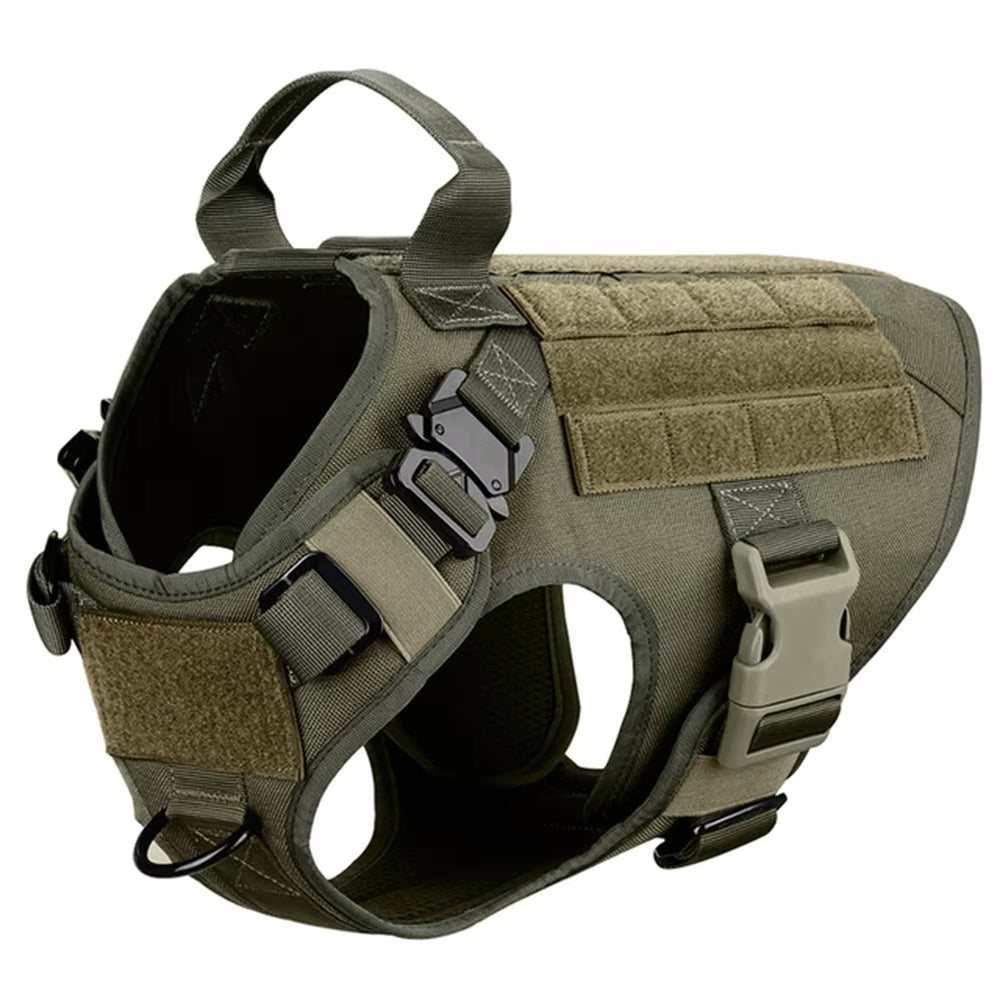 Tactical Dog Harness & Leash Set - 1000D Nylon Training Vest (Ships from US)
