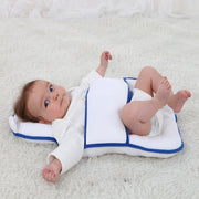 Pure cotton baby support sleeping mat available in pink and blue for supervised rest, playtime and nursery use throughout the year.