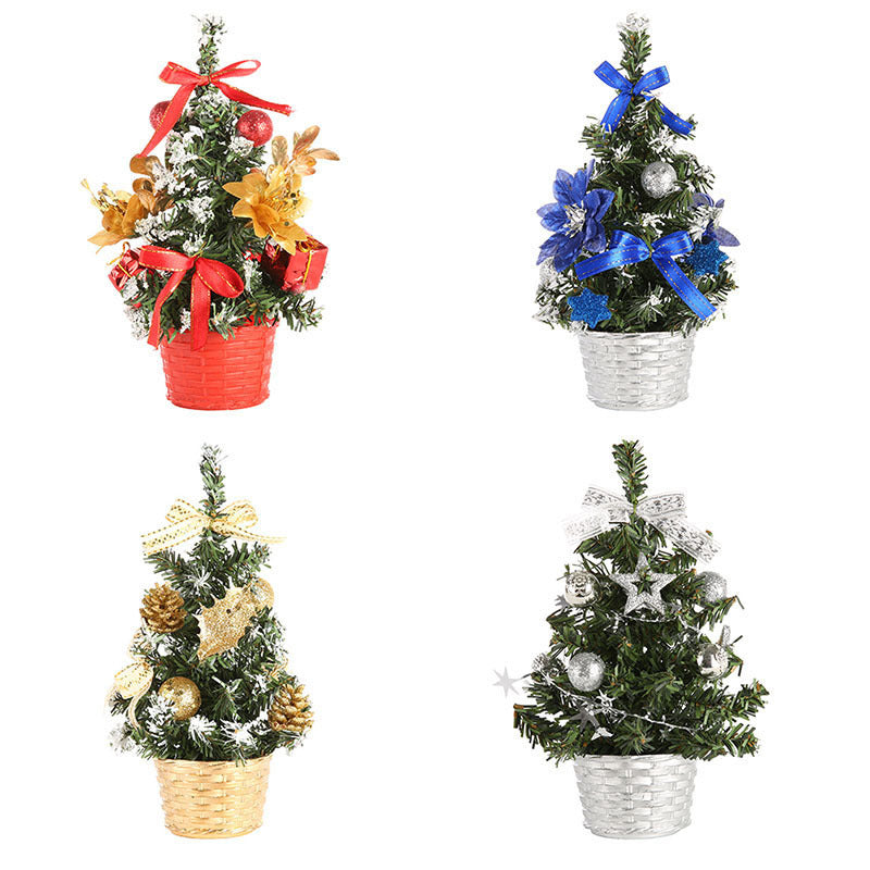 Christmas Mini Artificial Tree Decorations Family Gifts | Xmas Holiday Decor