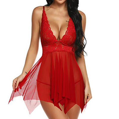 Women’s Fun Split Pajama Lingerie Set - Plus Size Available