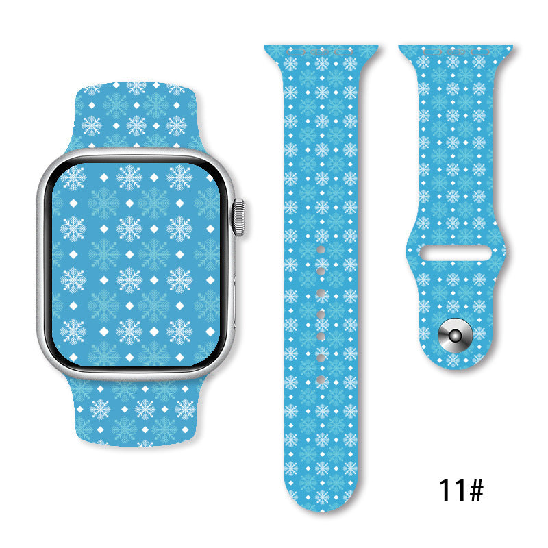 Christmas Silicone Strap Printing Suitable | Xmas Holiday Decor
