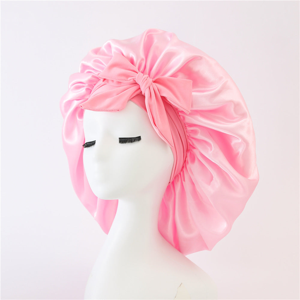 Satin Ribbon Round Hat Bow Imitation Silk Beauty and Hair Care